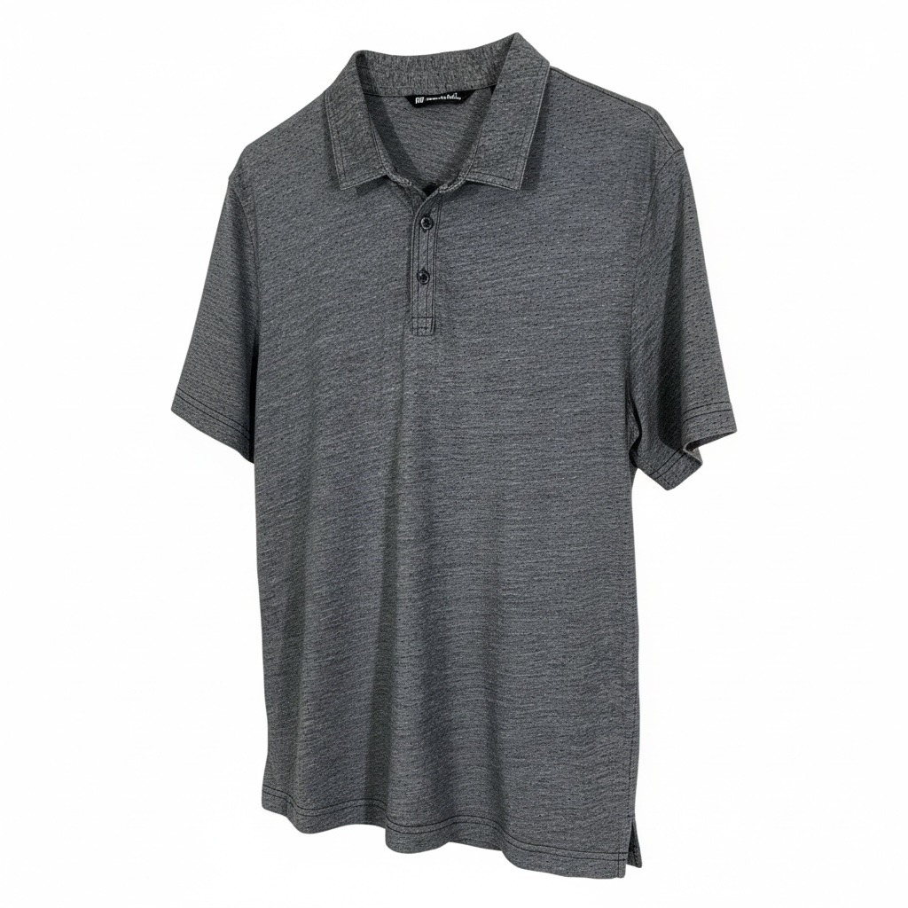 Travis Mathew Polo Shirt Mens Xl Gray Design Short Sleeve Golf Athleisure Wear